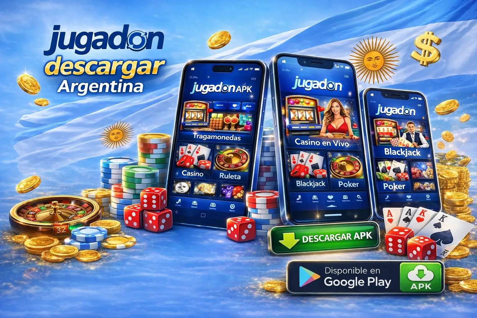 Funciones principales de la Jugadon app